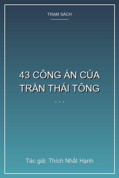 43 Công Án Của Trần Thái Tông